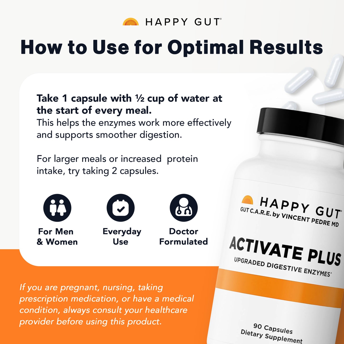 3x ACTIVATE PLUS | Complete Digestive Enzymes