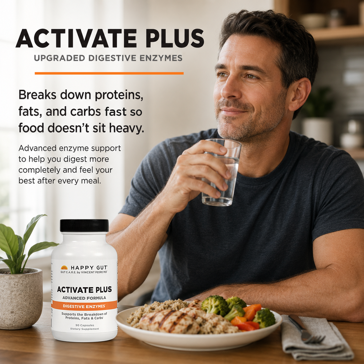 Stop the Post-Meal Bloat | Activate Plus | Upgraded Digestive Enzymes