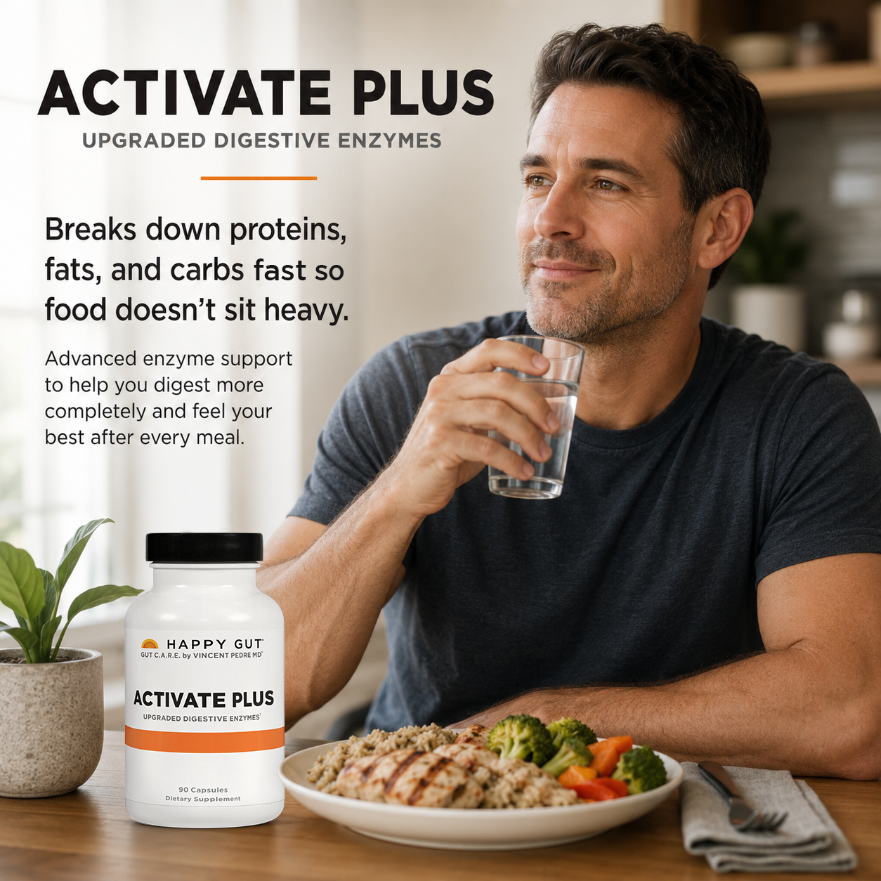 Stop the Post-Meal Bloat | Activate Plus | Upgraded Digestive Enzymes