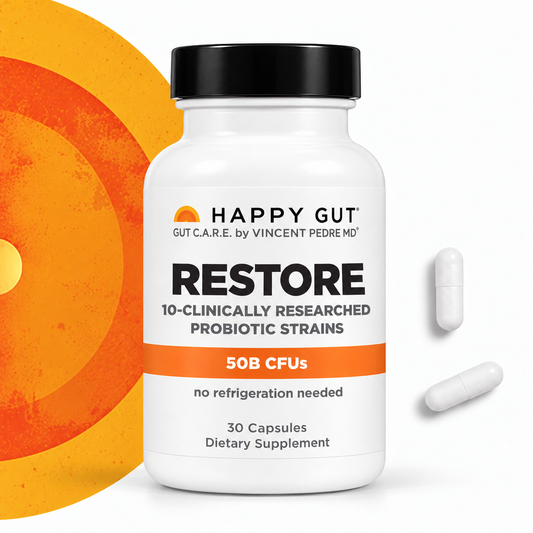 Restore Your Gut With 50 Billion CFU + 10 Clinically Researched Strains