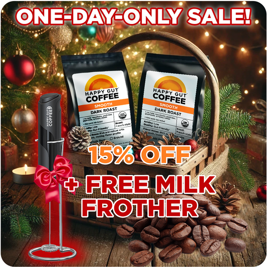 2 bags 15% OFF + Milk Frother