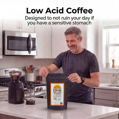 Happy Gut Coffee - Enjoy Without Bloating, Acid Reflux, or Jitters